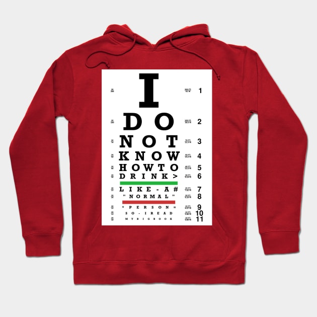 Eye Exam  - Sobriety Program Twelve Steps Hoodie by RecoveryTees